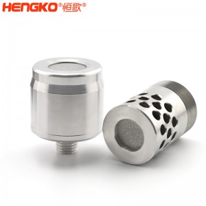 廠家定制不銹鋼氧氣傳感器外殼濾芯IP65級(jí)防水防爆耐壓傳感器外殼過濾殼體