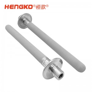 316食品級(jí)不銹鋼粉末燒結(jié)曝氣石_過(guò)濾1/4NPT內(nèi)螺紋連接3微米過(guò)濾器