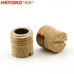 廠家生產加工1分2分4分8分青銅HD型消音器耐高溫消音降噪，氣動元件電磁閥堵頭消音器