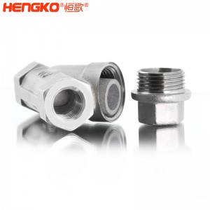 恒歌定制316L粉末燒結(jié)不銹鋼Y型過濾器耐腐蝕易清洗，用于化工行業(yè)