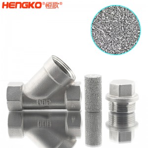 恒歌定制316L粉末燒結(jié)不銹鋼Y型過(guò)濾器耐腐蝕易清洗，用于化工行業(yè)