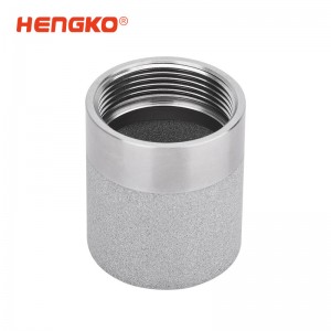 不銹鋼內(nèi)螺紋燒結(jié)濾芯丨溫濕度傳感器多孔金屬錐形保護(hù)罩M30*1.5