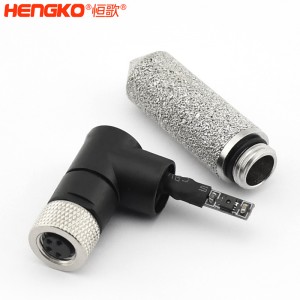 I2C防風雨M10*1.0內(nèi)螺紋不銹鋼燒結(jié)多孔溫濕度傳感器外殼過濾器蓋