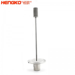 廠家批發(fā)316L不銹鋼長(zhǎng)桿不銹鋼曝氣頭耐腐蝕防塵，用于二氧化碳/氧氣擴(kuò)散