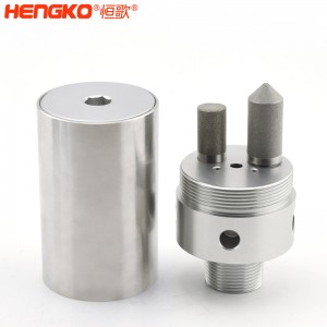 316不銹鋼樣氣過濾器耐高壓高強(qiáng)度易清洗，用于污水管道氣體檢測分析高溫氣體取樣探頭過濾器