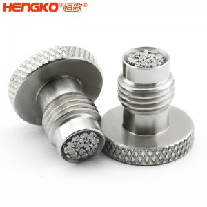廠家定制有創(chuàng)呼吸機(jī)氣源入口醫(yī)療級316L不銹鋼過濾器濾芯防塵透氣耐腐蝕，用于呼吸機(jī)