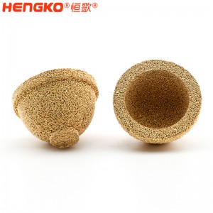 微孔專(zhuān)業(yè)廠(chǎng)家定制銅燒結(jié)粉末過(guò)濾筒帽杯 用于微米級(jí)過(guò)濾應(yīng)用
