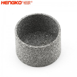 廠家直銷(xiāo)不銹鋼316L粉末微顆粒濾筒，耐高溫防塵不銹鋼金屬燒結(jié)濾筒濾芯